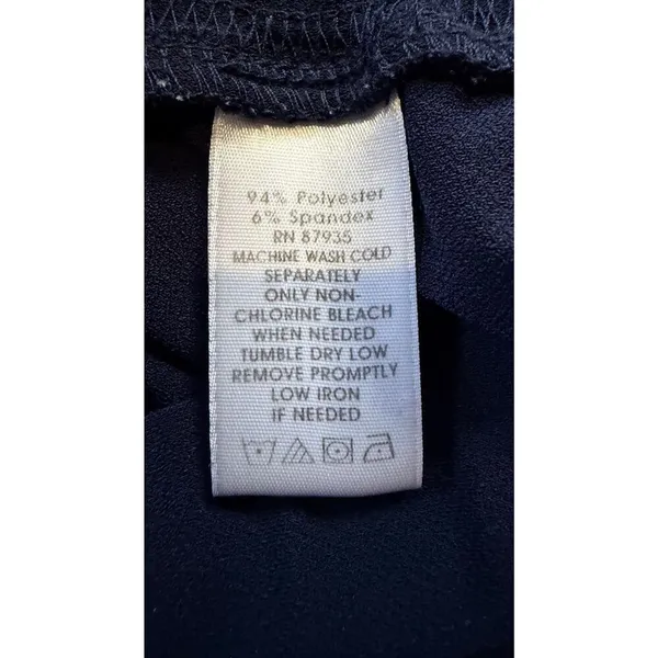Simonton Says 1X Navy Wide Leg Culottes Pull On Pants - Image 3