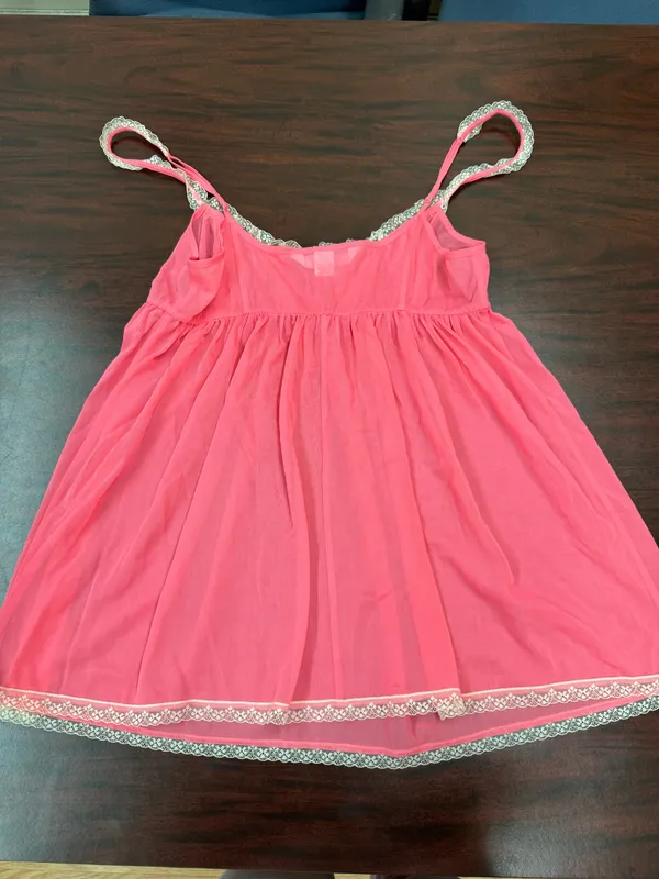 Victoria’s Secret Baby Doll Pink Lingerie Slip Size Large - Image 4