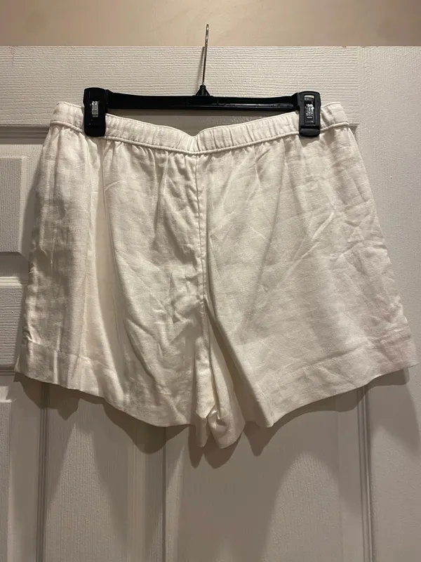 Abercrombie & Fitch Linen-Blend Drawstring Shorts - Image 3
