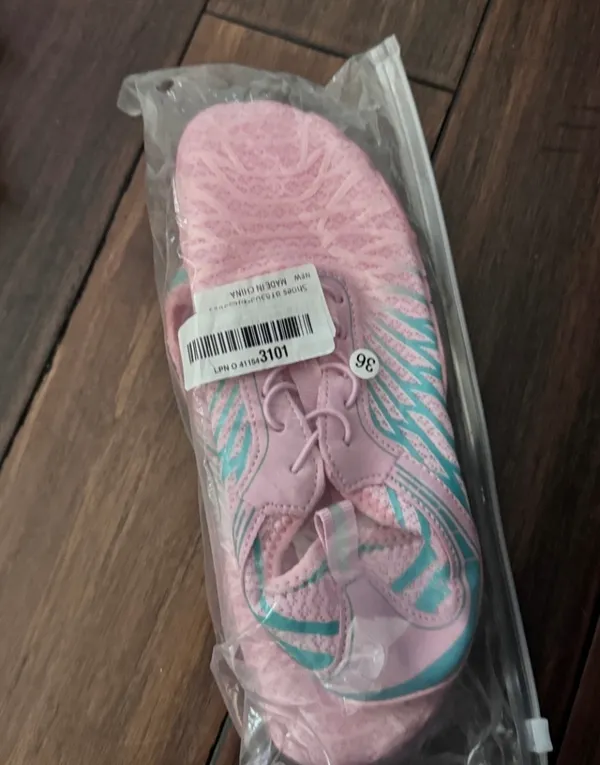 Lightweight Pink Breathable Barefoot Athletic Shoes with Anti-Slip Sole - Image 6