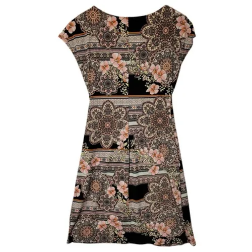Connected Apparel Floral Mandala Faux Wrap Dress Boho Business Casual Church Teacher‎ Retro Size S - Image 2