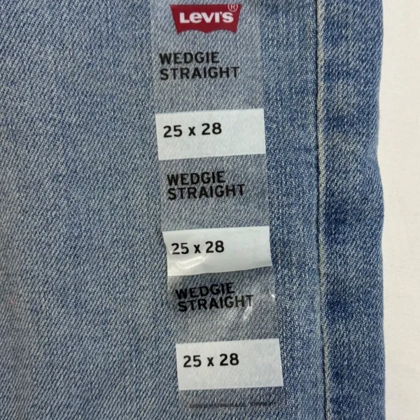 Levis Wedgie Straight High Rise Distressed Jeans Light Wash‎ 25x28 NEW Capsule - Image 11