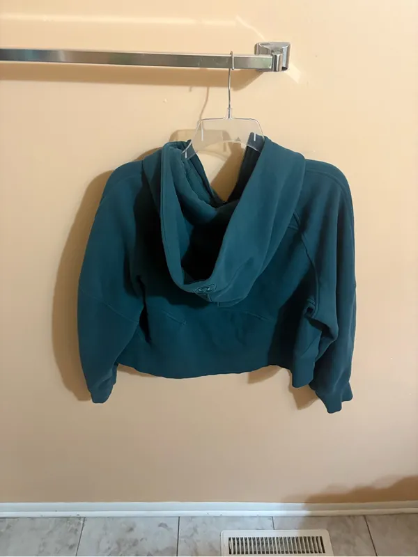 Lululemon Scuba Oversized Half-Zip Hoodie in Green Jasper - Image 5