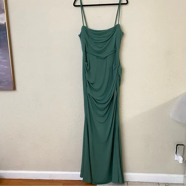 HOUSE OF CB‎ Milena Forest Green Corset Maxi Dress L - Image 5