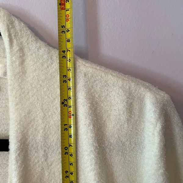 Barefoot Dreams Cozychic Lite White Gray Ombre Cardigan Sweater Small / Medium - Image 7