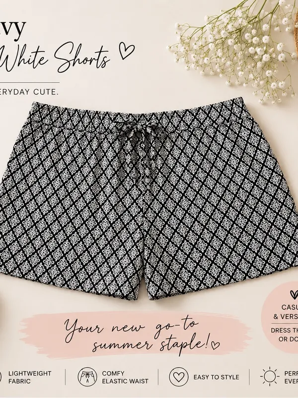 Old Navy Black and White‎  Shorts - Image 3