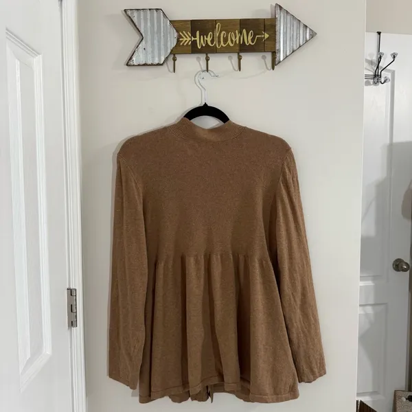 Apt. 9 Women's Brown Cardigan Button Up Sweater Size XL - Image 6