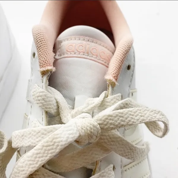 Adidas Size‎ 5 Neo Baseline White Rose Gold Three Stripe Sneaker - Image 4
