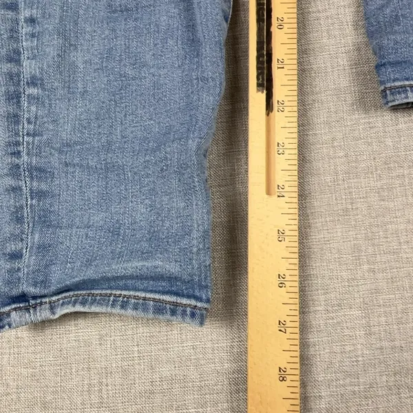 J.Crew Jeans Womens 28/28 Blue Light Wash Mid Rise Skinny Stretch Denim Casual - Image 2