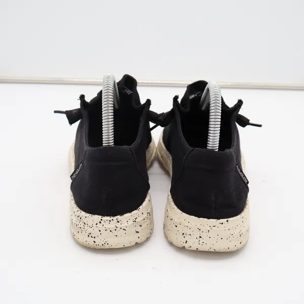 Hey Dude Wendy Womens US 7 Black White Moc Toe Slip On Casual Shoes - Image 6