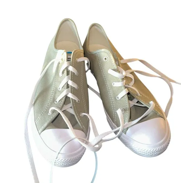 NEW Converse Green Lace Up Sneaker Low Top Comfort - Image 3