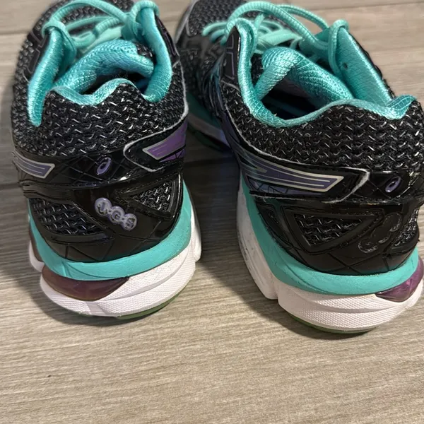 ASICS GT-2000 3 Women's Running Shoes Black Teal Purple‎ T550N Size 9 - Image 6
