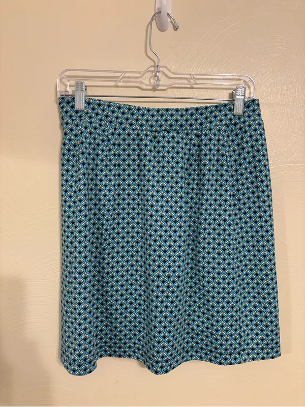 Tail White Label Skort M Blue Geometric Print Golf Tennis - Image 8