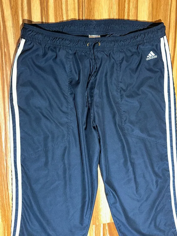 Navy Blue Adidas Thin Sweatpants Size XL - Image 6