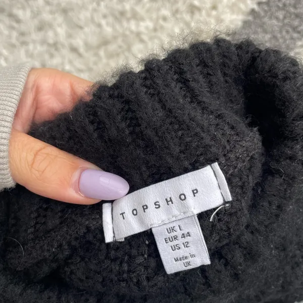 Topshop Black & White Stripe Knit Sweater - Image 6