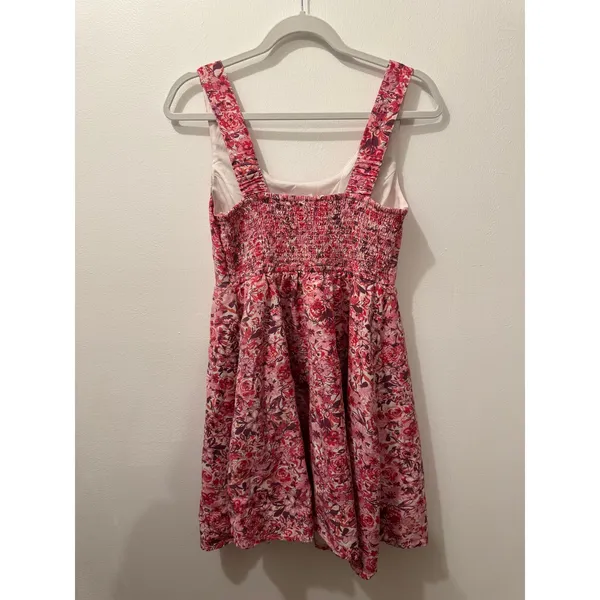 Sincerely Jules Linen Blend Floral Summer Mini Dress - Image 4