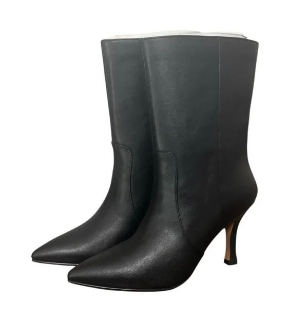 NIB! Lisa Vicky Arthaul Pointed Toe Leather Heeled Bootie - Size 8.5 - Image 3