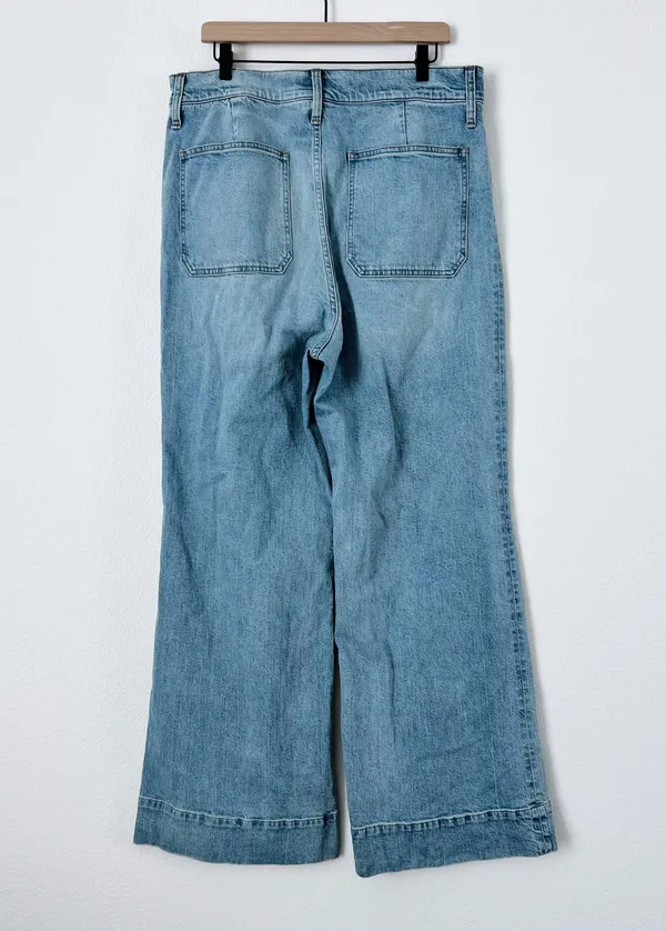 J. Crew Sailor Denim Wide Leg Trouser - Image 2