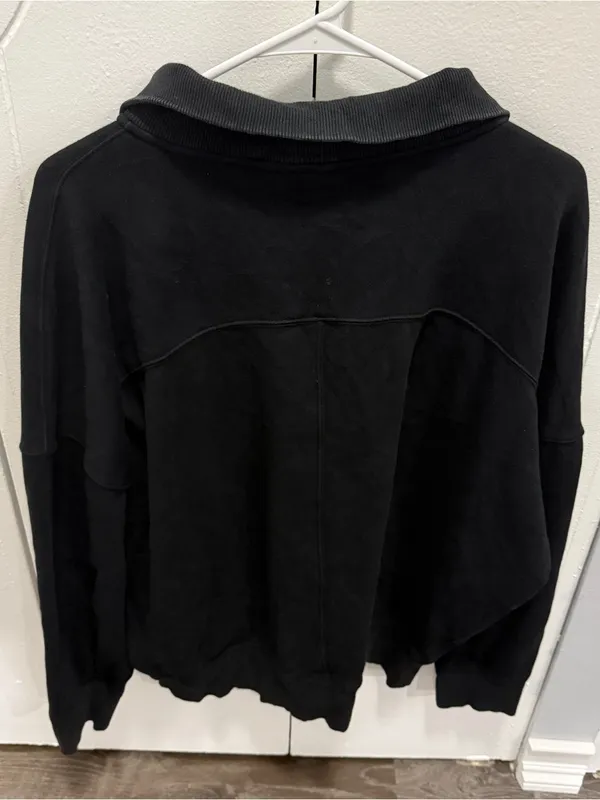 Athleta Black Cozy Karam 1/4 Zip Pullover - Image 4