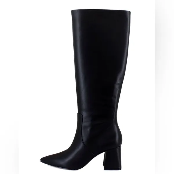 Jessica Simpson Black Knee-High Leather Women's Boot Size 9.5 Wide Calf - Image 3