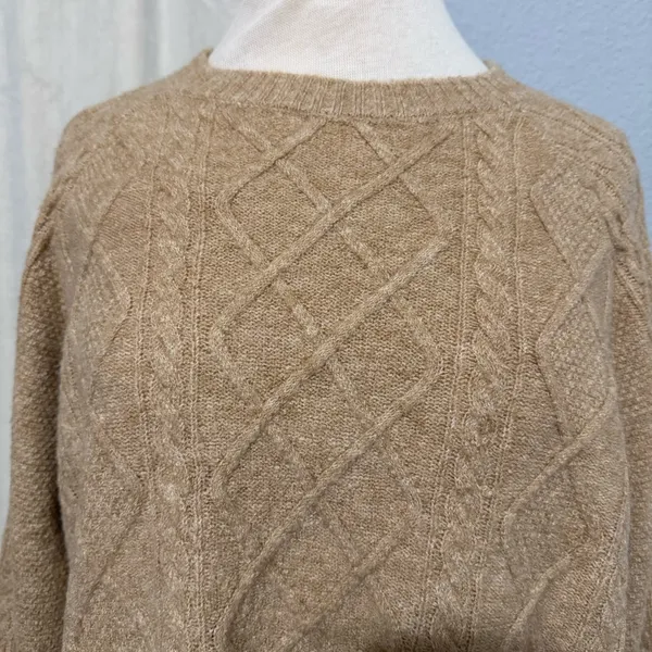 Vince Camuto Women Warm Cozy Pullover Crew Neck Cable‎ Sweater XL Relaxed Fit - Image 3