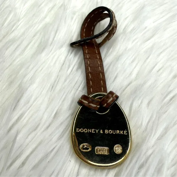 1" DOONEY & BOURKE Orange Duck Brown Bag Charm - Image 2