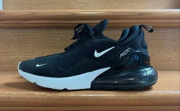 Nike Air Max 270 Black and White Sneakers - Image 2