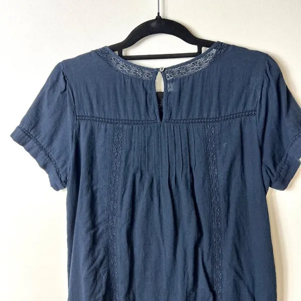 Abercrombie & fitch‎ blue embroidered dress with pockets women’s small - Image 11