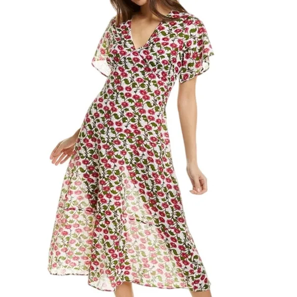 Roller Rabbit Floral Midi Dress Size XS - Image 2