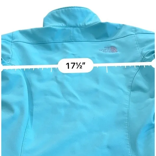 The North Face Apex Bionic Softshell Jacket Womens Small Blue Wind Resistant - Image 5