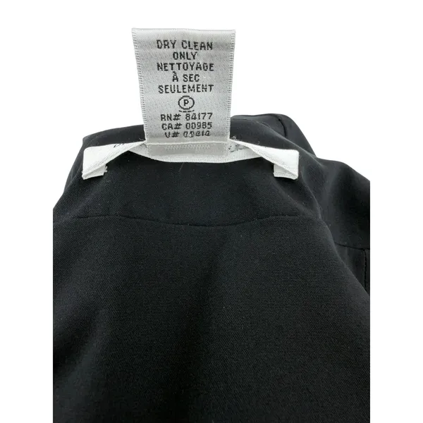 Diane Von Furstenberg Peyton Wrap Dress Puff Sleeve Knee Length Black 4 - Image 10