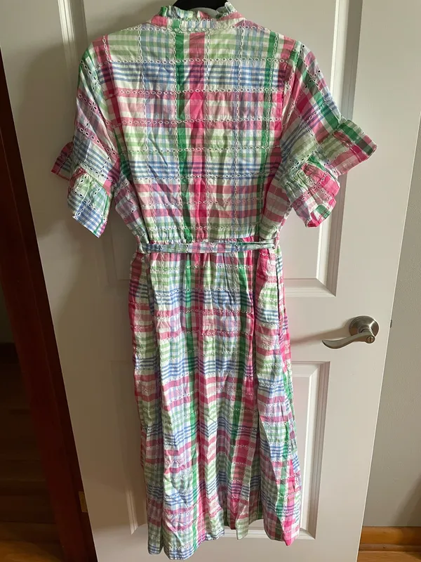 Crown and Ivy multi plaid midi dress - Image 5