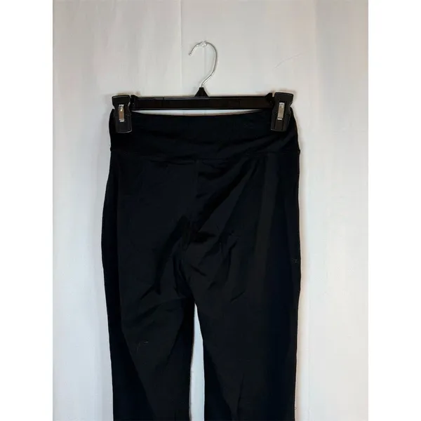 Womens Leggings Size XS Black High Rise Bootcut Flare Yoga Pants Pockets - Image 5