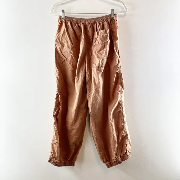 Aerie High Rise Baggy Lightweight Cargo Pants Brown Small - Image 4