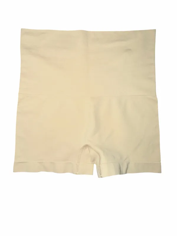 CASS Seamless High-Waisted Shapewear Shorts Size M/L Neutral Nude Spanx Stretch - Image 3
