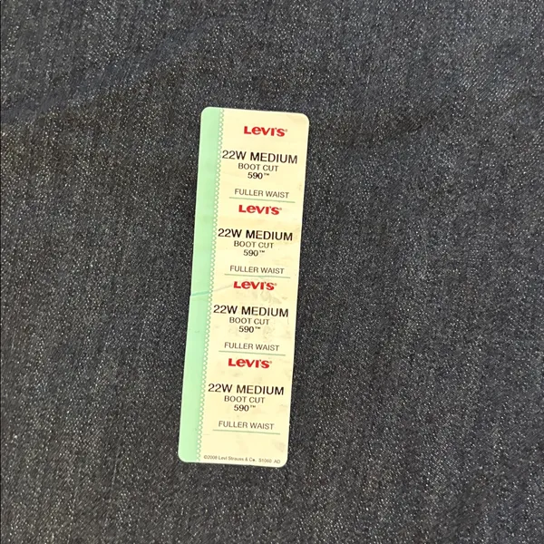 Levi's NWT 590 Bootcut Fuller-Waist Jeans 22W - Image 3