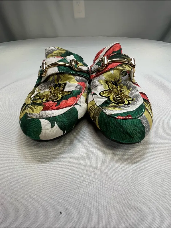 Steve Madden Multicolor Floral Bee Embroidered Slip-On Mules - Image 4