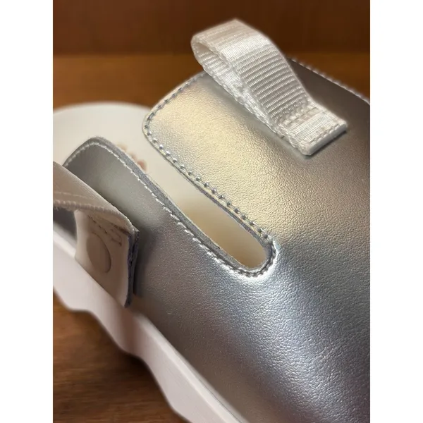 Sorel Viibe Metallic Silver Sea Salt Platform Clogs sz 11 Futuristic Chunky - Image 11