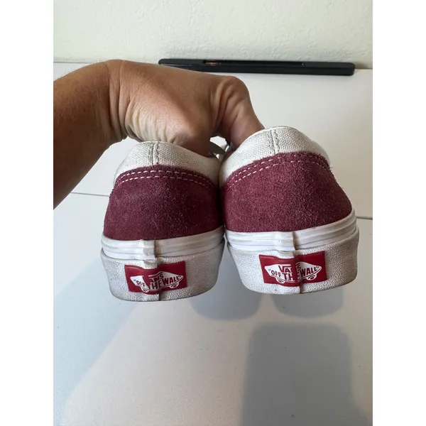 Vans‎ Old Skool Sneakers Women 5.5 Suede Canvas Low Top Skate Shoes - Image 4