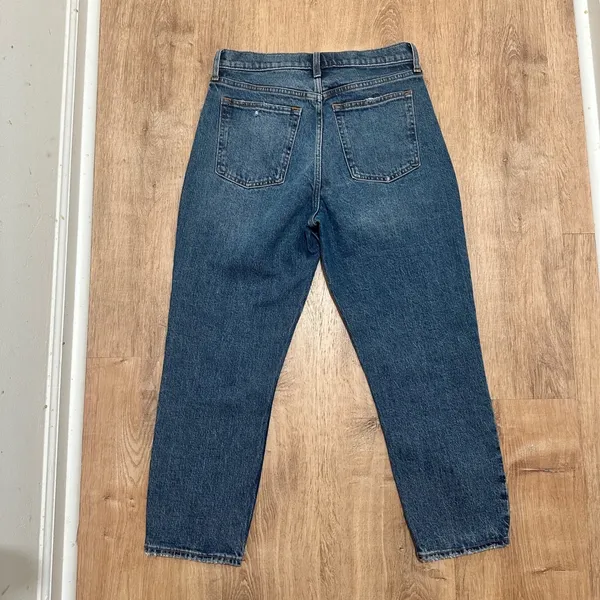 ABERCROMBIE & FITCH | The Mom High Rise Button Fly Distressed‎ Jeans, Size 29/8 - Image 2