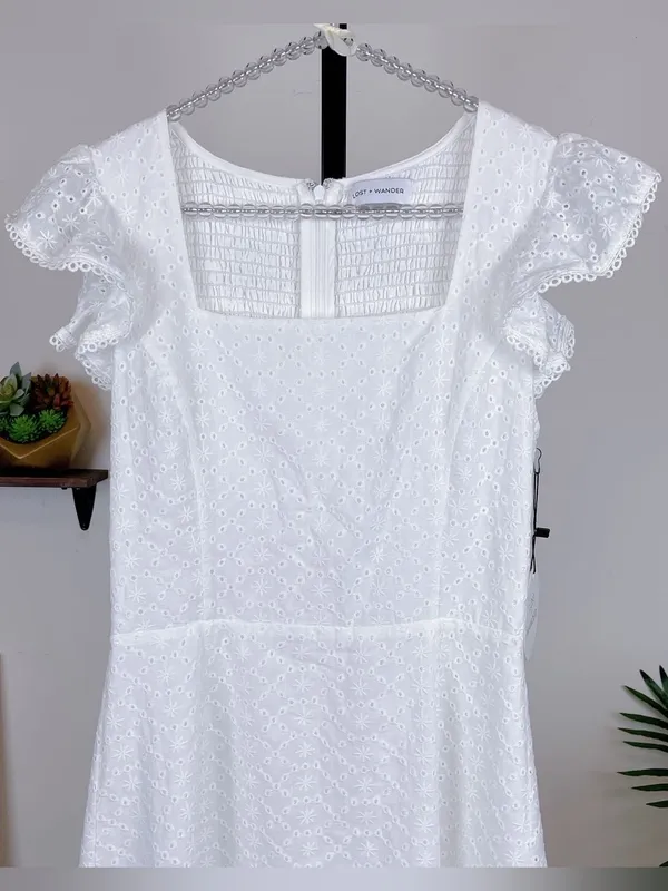 Lost + Wander Hoku Boho Vacation Hawaii Midi Dress White - Image 6