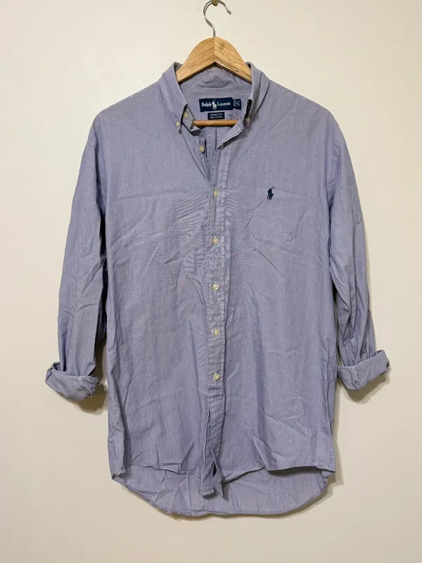 Ralph Lauren Oversized Striped Button Down Shirt Size Medium Large Women’s - Image 2