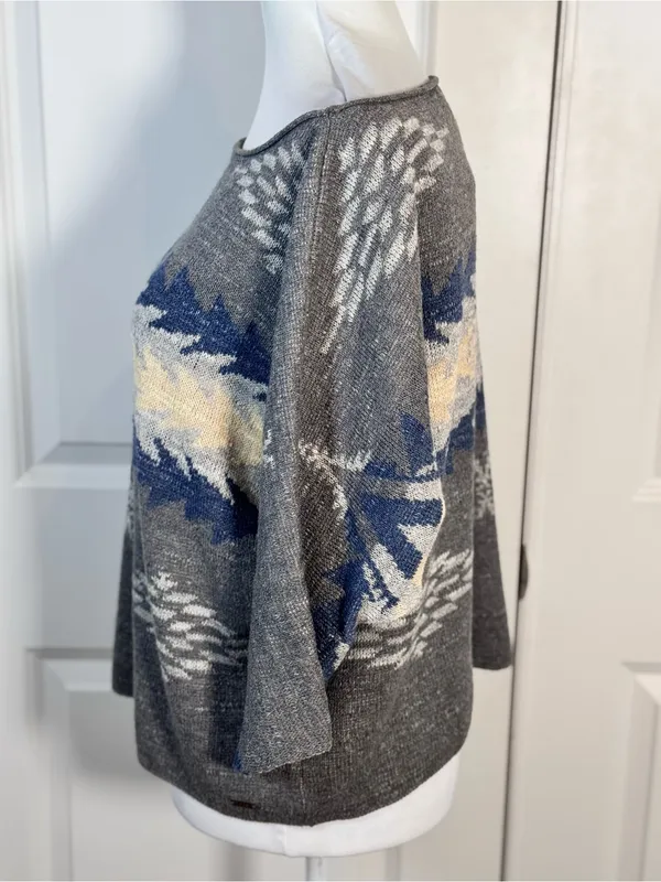 Denim & Supply Ralph Lauren Sweater S Southwestern Aztec Dolman Cotton Oversized - Image 8