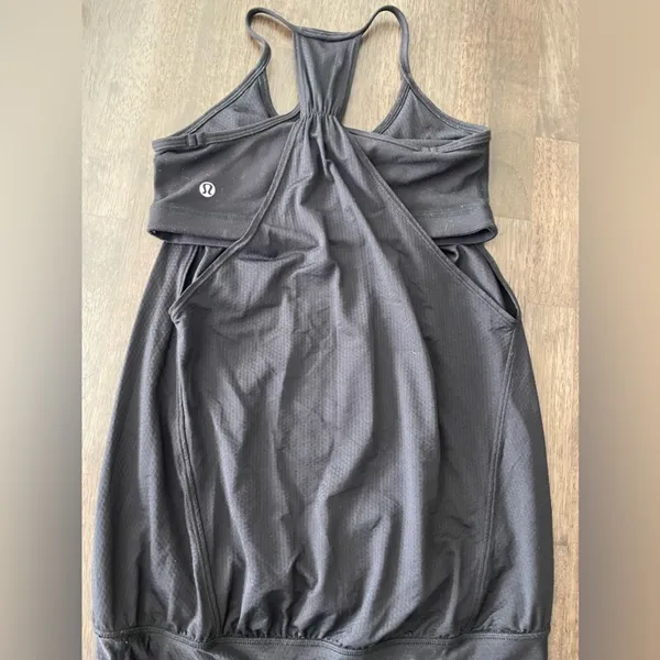 Lululemon No‎ Limit Tank Bra Top Size 4 Black - Image 4