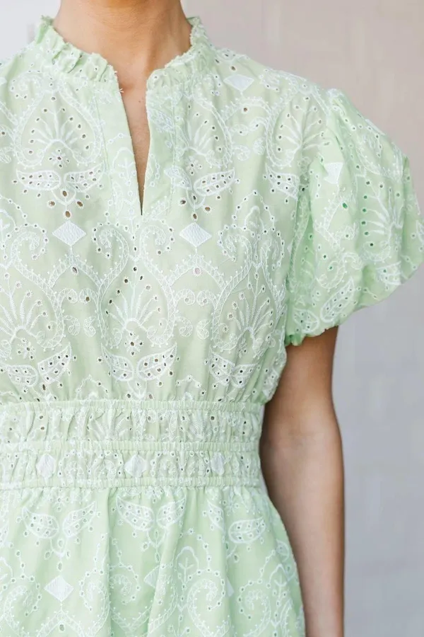 Boutique Green Dress - Image 3