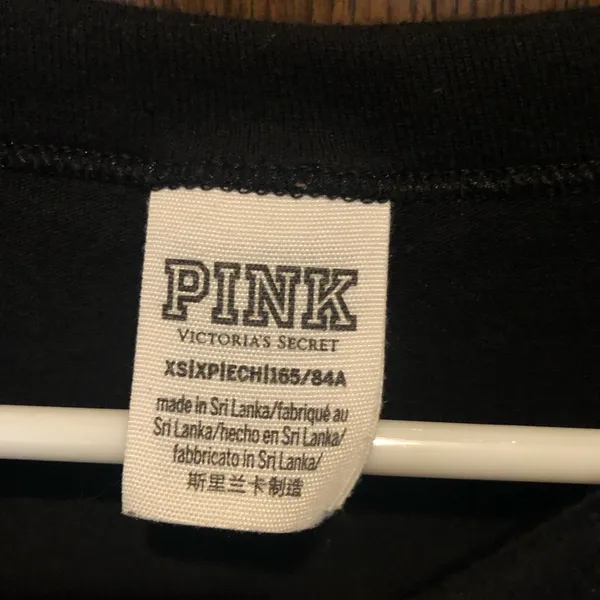 VICTORIA'S SECRET Pink Campus Long Sleeve XS Shirt Top Logo dog - pink shimmer - Image 3