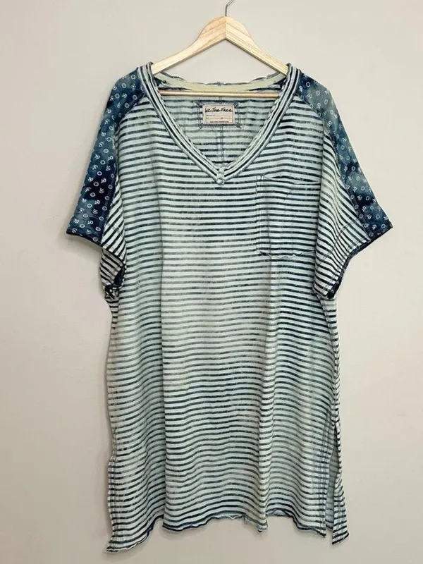 Free People We The Free True Blue Tee Med - Image 4