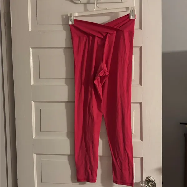 Aerie Real Me Classic Crossover 7/8 Hot Pink Legging - Image 3