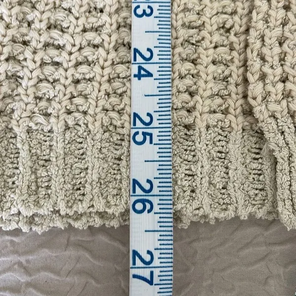 Free People Cream‎ I'II Be Around Knit Fringe Cardigan Size XS - Image 11