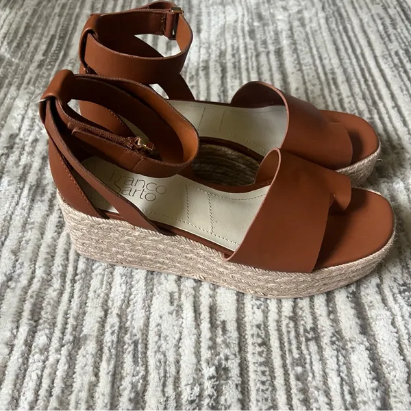 Franco Sarto  Tyla wedge Sandals with Ankle Strap. - Image 6
